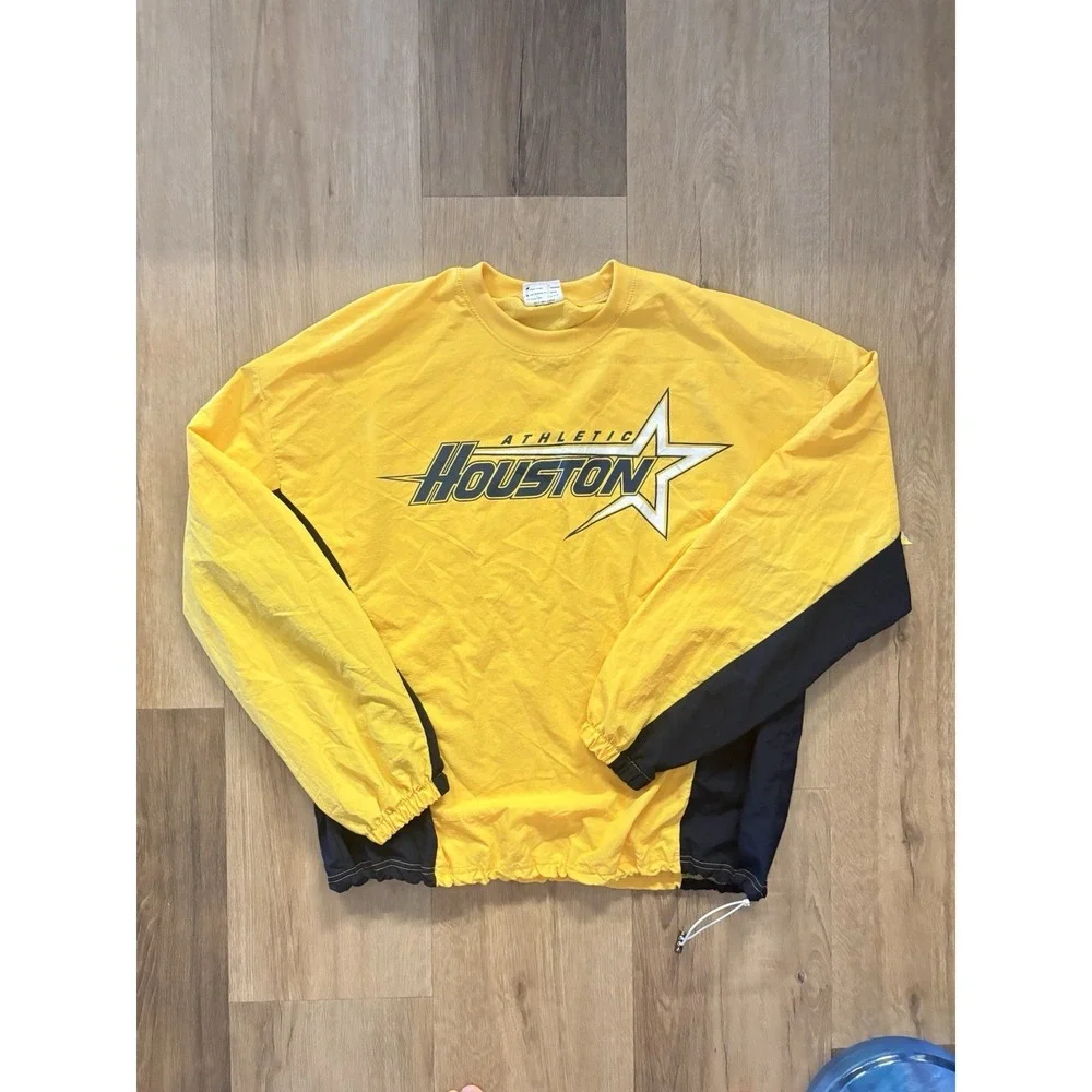 Vintage Sun Athletic Houston Colorblock Windbreaker Pullover XL